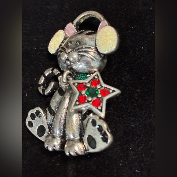 Vintage NWOT Cat In Earmuffs Brooch – 1990s - Picture 7 of 9